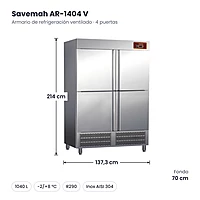 Medidas Savemah AR-1404 V: 137.3 x 70 x 214 cm