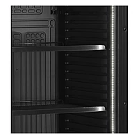 Armario expositor de bebidas TefCold CEV425 BLACK negro con puerta de cristal, 345 litros – detalle