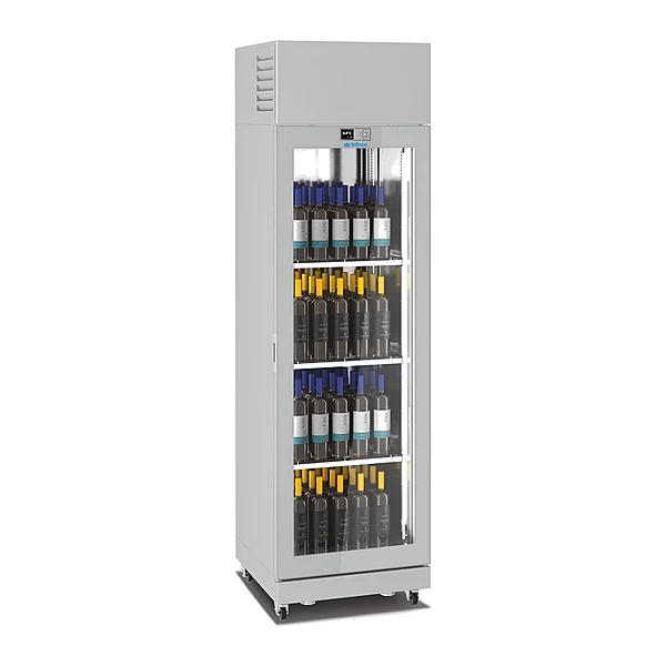 Armario expositor de vino VITRA V 4 caras de cristal Infrico LO 8514 V