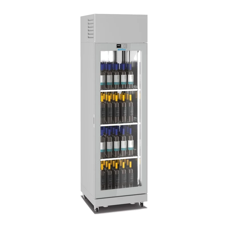 Armario expositor de vino VITRA V 4 caras de cristal Infrico LO 8514 V