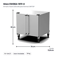 Armario neutro ultra alto Unox para hornos 10 GN 1/1 XWDEA-1011-U – medidas