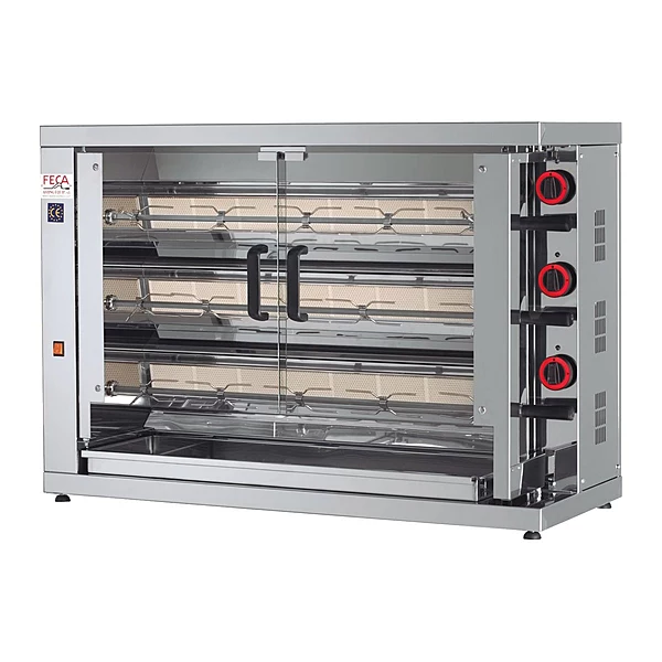 Asador de pollos a gas Feca 315 EKO 3 espadas