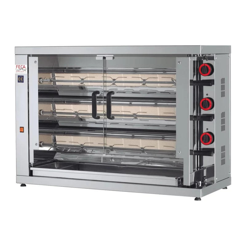 Asador de pollos a gas Feca 315 EKO 3 espadas