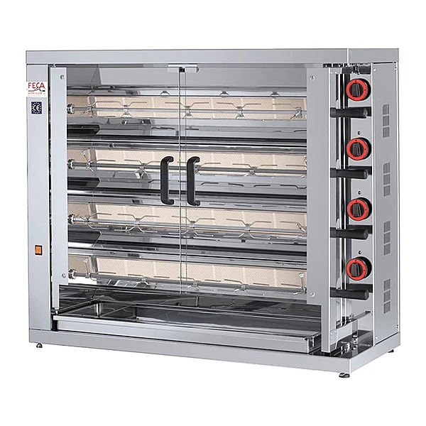 Asador de pollos a gas Feca 420 EKO 4 espadas