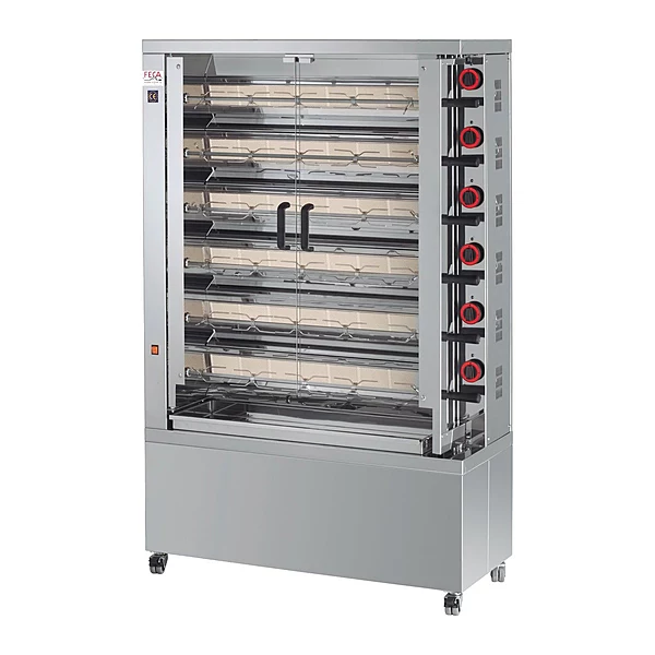 Asador de pollos a gas Feca 630 EKO 6 espadas