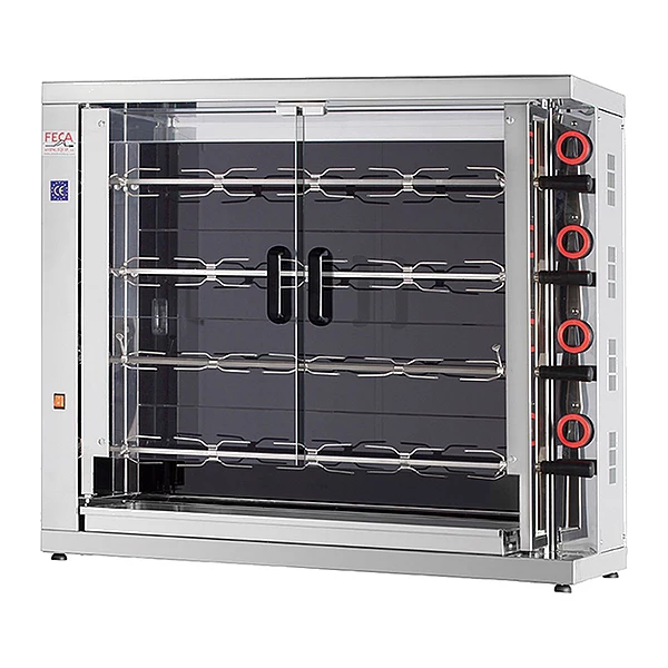Asador de pollos vitrocerámico Feca 420 EKO-V 4 espadas