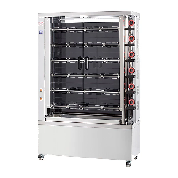 Asador de pollos vitrocerámico Feca 630 EKO-V 6 espadas