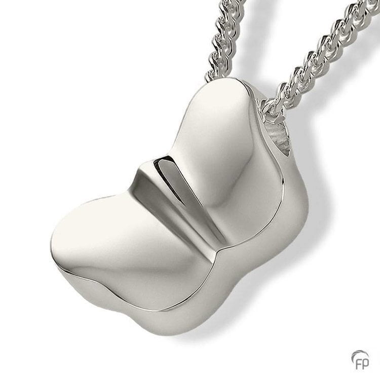 Assieraad hanger vlinder zilver