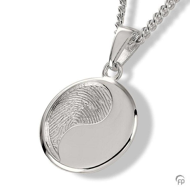 Hanger met fingerprint 925 zilver 107 Hanger met fingerprint 925 zilver 107