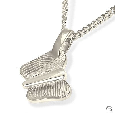 Hanger met fingerprint vlinder