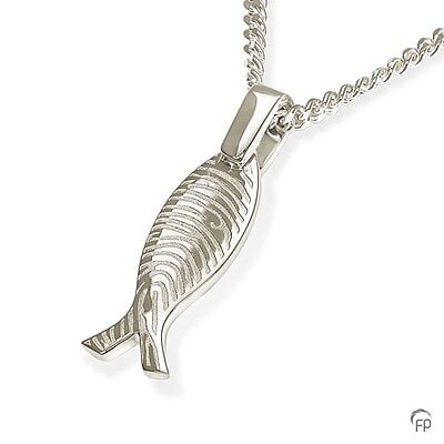 Hanger met fingerprint vis