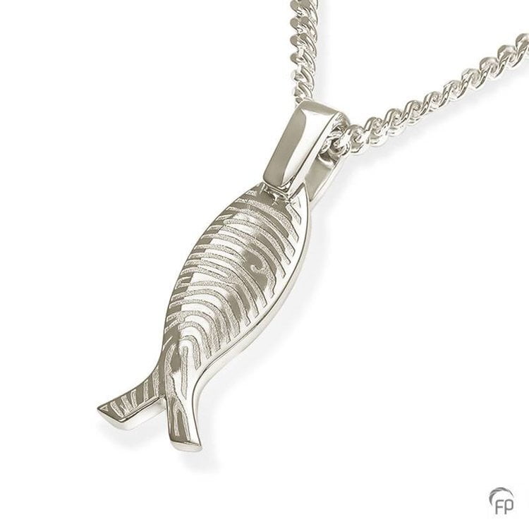 Hanger met fingerprint vis