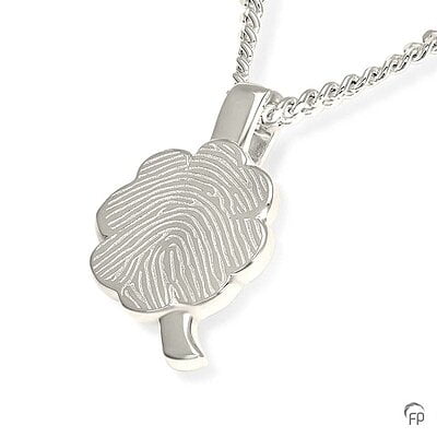 Hanger met fingerprint bloem