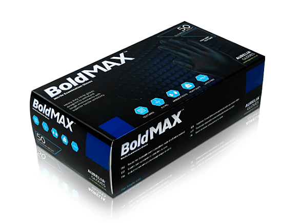 Aurelia Bold Max Black Textured Gloves (XL)