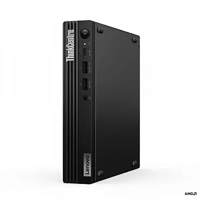 ThinkCentre M75q Gen 5, AMD Ryzen 3 8300GE (3.50GHz, 8MB), W11P64 CZ/SK/EN, 16.0GB, 1x256GB SSD M.2 2280 PCIe Gen4 TLC Opal, AMD Radeon 740M, Integrated Ethernet, 65W, 3YR Premier NBD,1 Year On