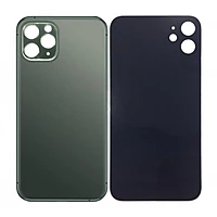 Apple iPhone 11 Pro - Replacement Back , Rear Glass Big Hole Camera Matt - Midnight Green