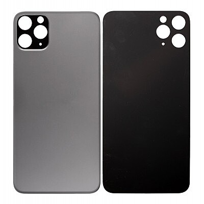 Apple iPhone 11 Pro Max - Replacement Back , Rear Glass Big Hole Camera Matt - Space Grey