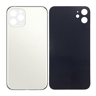 Apple iPhone 11 Pro Max - Replacement Back , Rear Glass Big Hole Camera Matt - White