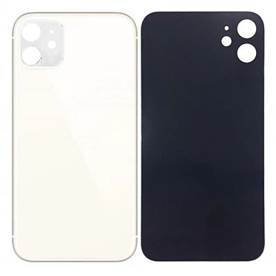 Apple iPhone 11 - Replacement Back , Rear Glass Big Hole Camera - White