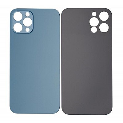 Apple iPhone 12 Pro - Replacement Back , Rear Glass Big Hole Camera Matt - Pacific Blue