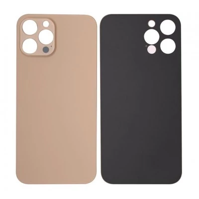 Apple iPhone 12 Pro Max - Replacement Back , Rear Glass Big Hole Camera Matt - Gold