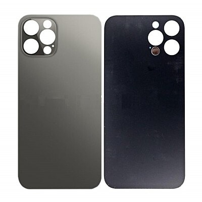 Apple iPhone 12 Pro - Replacement Back , Rear Glass Big Hole Camera Matt - Silver