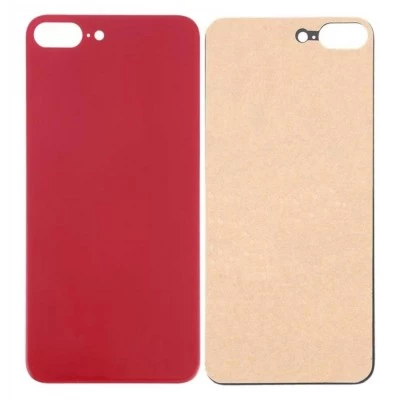 Apple iPhone 8 Plus - Replacement Back , Rear Glass Big Hole Camera - Red