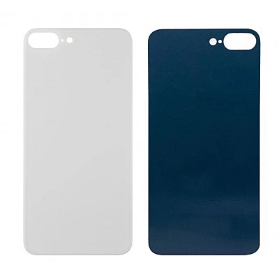 Apple iPhone 8 Plus - Replacement Back , Rear Glass Big Hole Camera - White