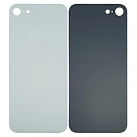 Apple iPhone 8 - Replacement Back , Rear Glass Big Hole Camera - White