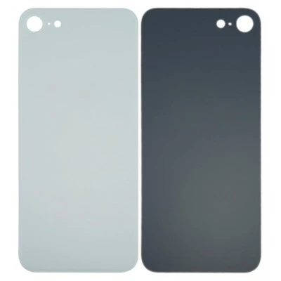 Apple iPhone 8 - Replacement Back , Rear Glass Big Hole Camera - White