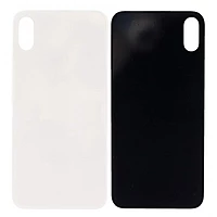 Apple iPhone X - Replacement Back , Rear Glass Big Hole Camera - White