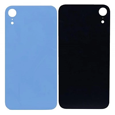Apple iPhone XR - Replacement Back , Rear Glass Big Hole Camera - Blue