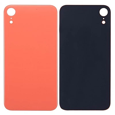 Apple iPhone XR - Replacement Back , Rear Glass Big Hole Camera - Coral