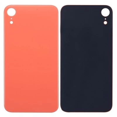 Apple iPhone XR - Replacement Back , Rear Glass Big Hole Camera - Coral