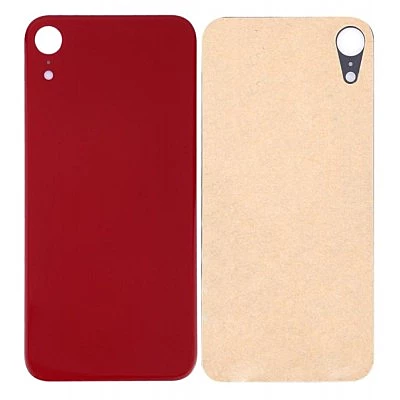 Apple iPhone XR - Replacement Back , Rear Glass Big Hole Camera - Red
