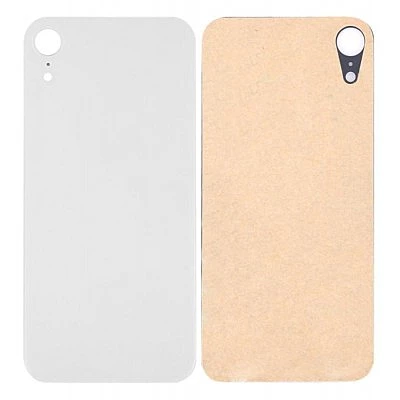 Apple iPhone XR - Replacement Back , Rear Glass Big Hole Camera - White