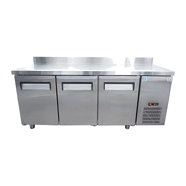 Bajomostrador refrigerado inox 3 puertas 180 × 60 cm Zine RT-18V(600) – detalle