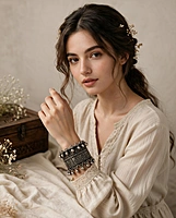 The Royal-Heritage Oxidized Ghungroo Cuff