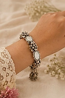 Boho Mirror Work Oxidized Bangle