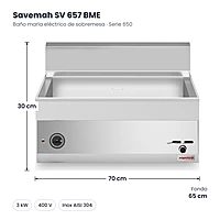 Medidas Savemah SV 657 BME: 70 x 65 x 30 cm