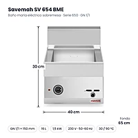 Medidas Savemah SV 654 BME: 40 x 65 x 30 cm