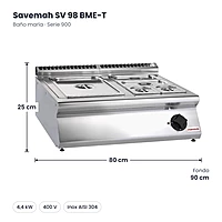 Medidas Savemah SV 98 BME-T: 80 x 90 x 25 cm
