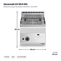 Medidas Savemah SV 654 GRLG: 40 x 65 x 30 cm