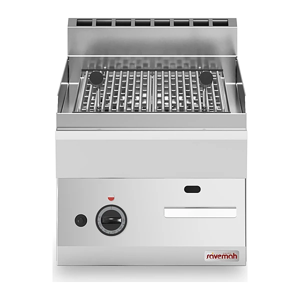 Barbacoa a gas de piedra volcánica sobremesa Savemah SV 654 GRLG