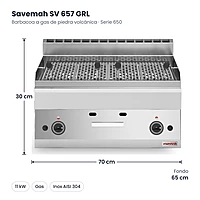 Medidas Savemah SV 657 GRLI: 70 x 65 x 30 cm