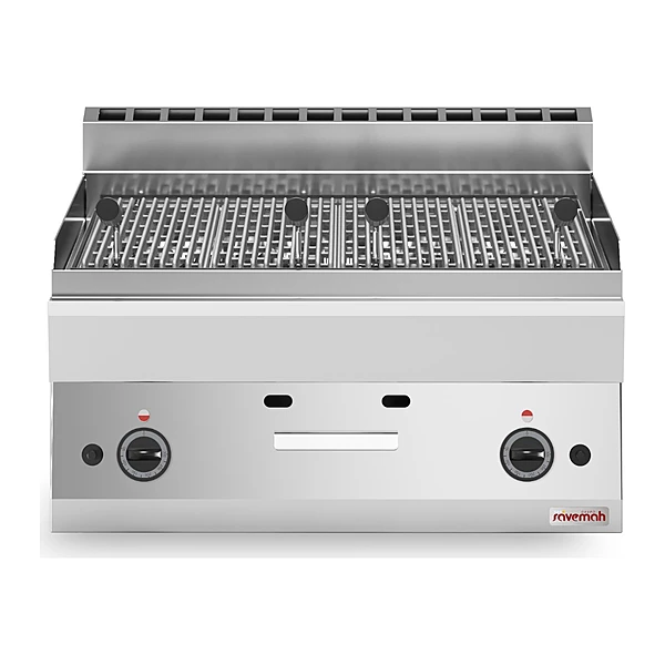 Barbacoa a gas de piedra volcánica sobremesa Savemah SV 657 GRLI