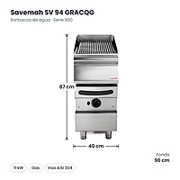 Medidas Savemah SV 94 GRACQG: 40 x 90 x 87 cm