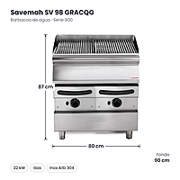 Medidas Savemah SV 98 GRACQG: 80 x 90 x 87 cm