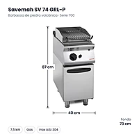 Medidas Savemah SV 74 GRL-P: 40 x 73 x 87 cm