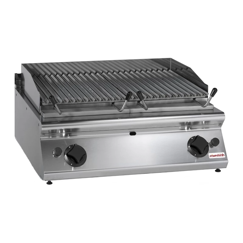 Barbacoa a gas de piedra volcánica sobremesa Savemah SV 78 GRL-T